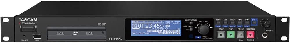 Tascam SS-R250N Solid State Recorder with Microfiber and 1 Year Everything Music Extended Warranty