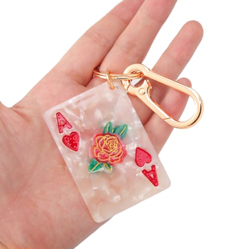Japanese Maneki Neko Lucky Cat Keychain - Good Luck Charm Key Ring & Bag Clip Accessory for Purse