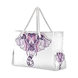 ★ Parte superior abierta, bolsa de mano con gran capacidad mide 20.5 x 7.3 x 15 pulgadas, lo suficientemente espaciosa para artículos diarios mientras que no es demasiado grande para un transporte incómodo. La correa de hombro resistente mide 30 cm de largo.