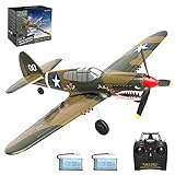 KeepDo Segelflugzeug Ferngesteuert, P-40 2.4Ghz 4CH Technik RC Flugzeug Bausatz mit Xpilot Gyroskop, Flugmodelle Ferngesteuert Spielzeug für Anfänger - RTF