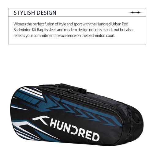 Hundred Urban Pod Badminton Kit Bag (Black/Blue) Polyester
