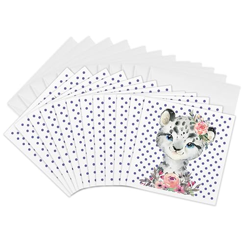 Cartes de vœux léopard 3dRose pour sublimer vos invitations de fête