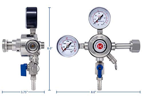 Kegco Kc Lh-542 Draft Beer Regulator, Chrome #TOP7