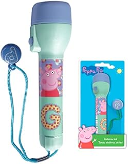 LED Big Torch Flash Light, Torch for Bright Night, Xmas Gift for Kids, Boys and Girls Size-16cm (Peppa-Pig Big Torch)