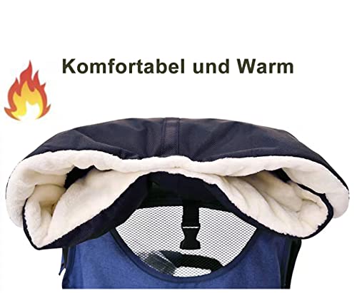 Kinderwagen Handwärmer Kinderwagen Muff Handwärmer Kinderwagen Handschuhe Handmuff mit Warm Weich Flanell, Winter Kinderwagenmuff Wasserfest Winddicht, Universalgröße für Buggy Radanhänger (Schwarz)