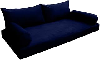 Model V2 Twin Velvet KnifeEdge Indoor Daybed Mattress Cushion Complete Set AD373