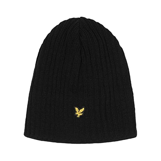 Lyle & Scott Stickad ribbstickad mössa