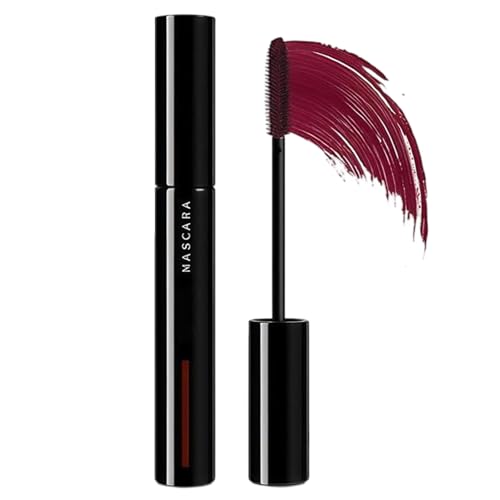 Image of Burgundy Waterproof Tubing Mascara – Plum Red Colored Volumizing & Curling Mascara – Long Lasting, Smudge-Proof, Easy to Remove Eye Makeup Highly Pigmented for Bold Lash Looks (red)