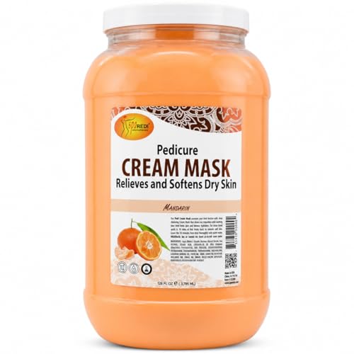 SPA REDI Salon Foot & Body Cream Mask, Deep Moisturizing Pedicure, 128 oz