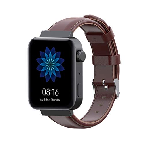 Comtax 18mm ���U�[���v�o���h�� Xiaomi Mi Watch/Garmin Vivomove 3s / Vivoactive 4s �ƌ݊����X�}�[�g�E�H�b�`�����p�X�g���b�v (�u���E��)