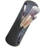 Hysotok Silicone Makeup Brush Holder, Travel Makeup Brush Holder, Soft and Portable Cosmetic Brush O