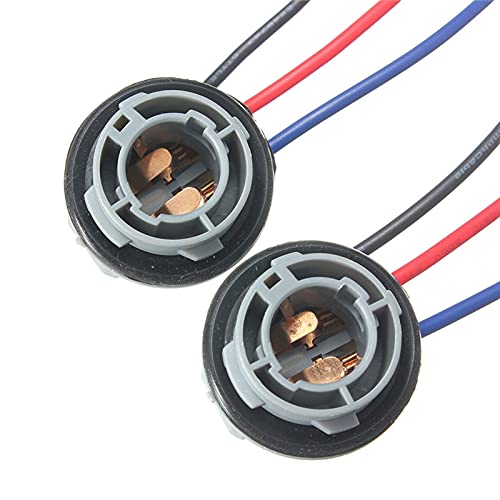 Sautop 4Pcs Bay15D 1157 Led Light Bulbs Socket Holder,P21/5W Adapter Base Connector Car Accessories For Brake Light Turn Signal Headlight Light #TOP3