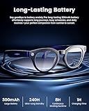 Orpnkna AI Smart Glasses with 8MP Camera, Real-Time Translation, 4K Video & Dual Microphone Noise Cancellation, Voice Assistant, for Travel, Vlogging, Meetings - Image 7