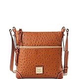 Dooney & Bourke Handbag, Ostrich Letter Carrier Crossbody - Caramel
