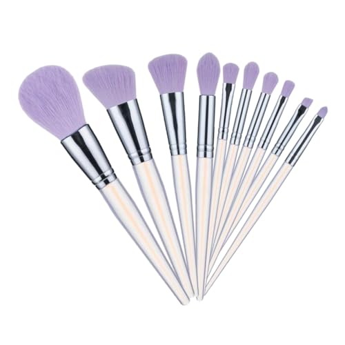 LIFKOME 10pièces Set de Pinceaux de Maquillage pour Yeux et Visage Fibres Synthétiques avec Pinceaux pour Yeux et Visage Outils de Maquillage