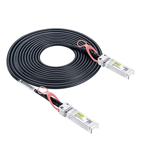 Image of 10Gtek for Brocade 10G-SFPP-TWX-0101 Direct-attached SFP Twinax copper cable Active 1-Meter For Cisco 10-Meter(32ft)