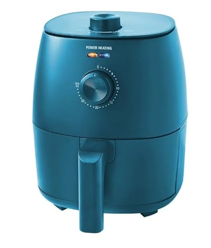 Image of Main~Stays Nonstick, Air Fryer ~ Royal Blue (2.2 Qt) ~ Automatic Shutoff, Adjustable Temperature 175°F-400°F ~ Pack of 1.