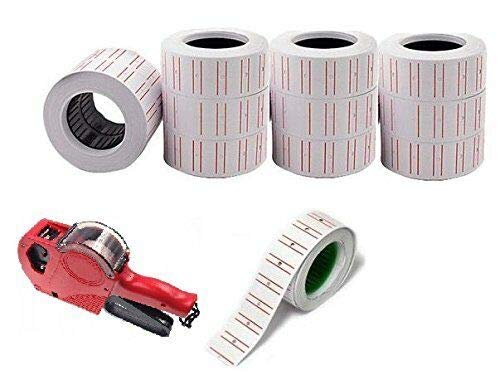 SLS SHOP 10 X Rotolo di Etichette Prezzo Adesive a...