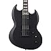 ESP LTD Viper-400 Baritone Electric Guitar, Black Satin