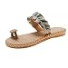Pantofole rotonde estive con punta piatta e ananas aperte sul fondo Pantofole da donna moda primavera con punta Ciabatte Antiscivolo Doccia (Beige, 39)