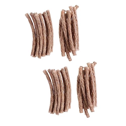 Homoyoyo 40pcs Camping Fire Starter Wick Cord Lightweight Outdoor for Ignition for Camping Hiking BBQ and Emergency Situations