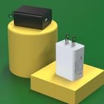 2-Pack 5V2A Prise d'alimentation Adaptateur - Blanc/Noir, 2pcs, 10W USB Bloc chargeur pour téléphones cellulaires, tablettes, écouteurs, banques de puissance, portables intelligents, jouets et plus d'electroniques Gadgets