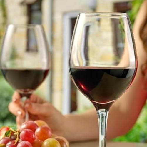 Image of BLACKCARROT Wine Glass Set of 6 | 320ml Lead-Free Glasses