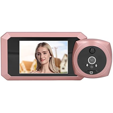 Cámara de Visor de Mirilla de Puerta ASHATA 1080P HD 10x Zoom Cover