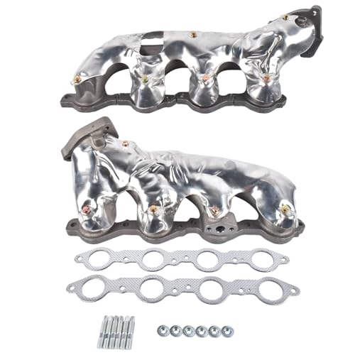 TEKKOAUTO Manifolds Left and Right Set Replacement for Cadillac Escalade Chevy GMC Silverado Savana Sierra 1500 2500 3500 Tahoe Yukon 674-522 674-732 by TEKKOAUTO - Image 5