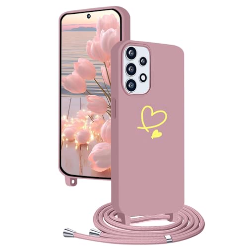 YANJIEER für Samsung Galaxy A56 Handyhülle mit Band, Mädchen