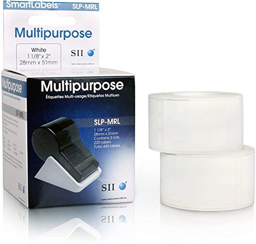 Smart Label Printer SLP650, SLP-2RL, SLP-SRL e SLP-MRL Kit compacto - Etiquetas brancas multiuso, et