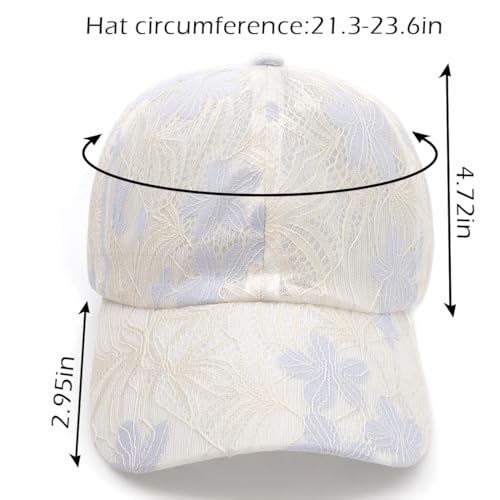Gorra clásica de malla con visera bordada para mujer miniatura 7