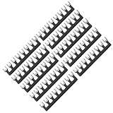Bornier de Barrette de Barrière, Barrettes de Bornes de Type Fourche à conductivité Fiable en Laiton PVC Ignifuge 400V 10 Pièces pour Armoires de Distribution (TB-1508)