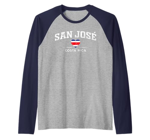 San Jose Costa Rica Camiseta Manga Raglan