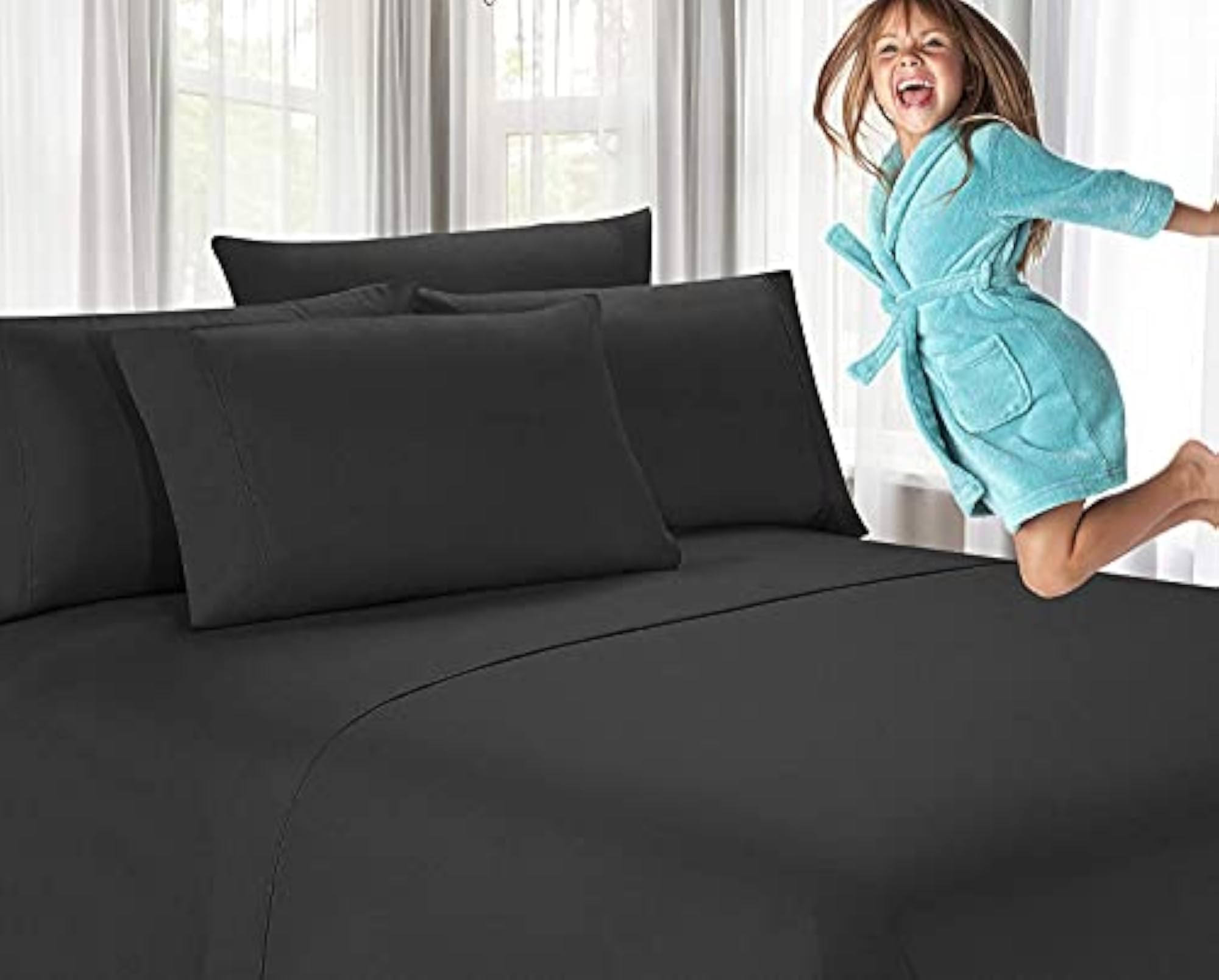 King Size Microfiber Bedsheet Set, 3-Piece Warm Winter