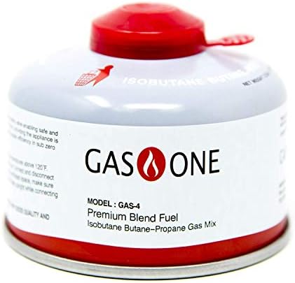 GasOne Camping Fuel Blend Isobutane Fuel Canister 100g High Out
