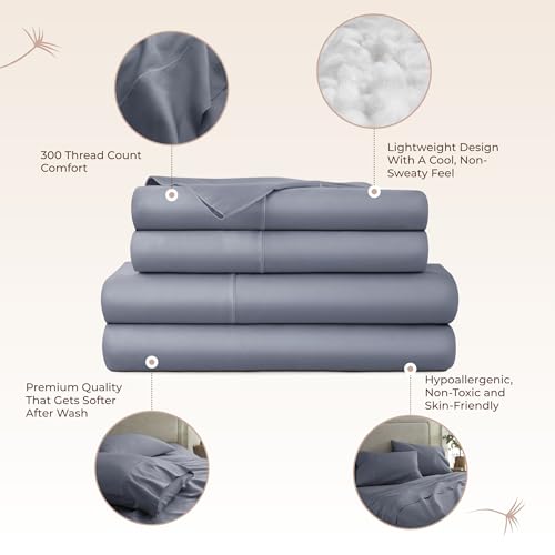 Image of Whisper Organics 100% Organic Cotton Bed Sheets with Deep Pocket 3 Pc. Set