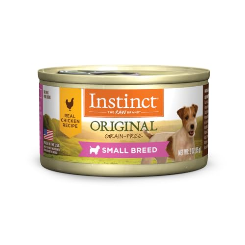 Instinct Original Small Breed, Wet Dog Food, Grain Free Recipe - Real Chicken, 3 oz. Cans (Pack of 24)