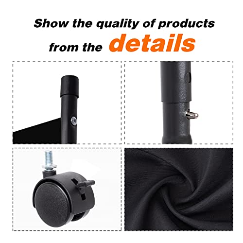 Room Divider Single Panel Privacy Screen W/Rolling Wheel, 71 Inch Wide Portable Partition Room Dividers, Thickened Fabric 6Ft Wall Divider Screen For Bedroom, Office, Classroom, Studio, Conference #TOP2