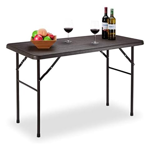 Relaxdays Mesa Plegable Jardín y Terraza Cover