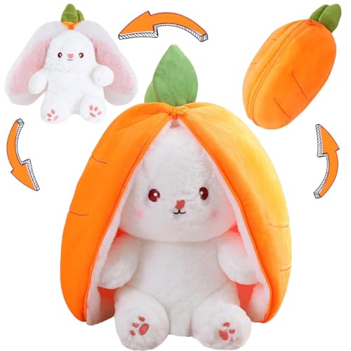MOPQMKT Kuscheltier Hasen Verstecken, Hase Plüschtier Verstecken Gelb, Plüschtier Hase,Erdbeeren Karotten Hase mit Reißverschluss, Kuscheltier Osterhase Puppe Geschenk für Kinder Geburtstag Geschenk MOPQMKT Kuscheltier Hasen Verstecken, Hase Plüschtier Verstecken Gelb, Plüschtier Hase,Erdbeeren Karotten Hase mit Reißverschluss, Kuscheltier Osterhase Puppe Geschenk für Kinder Geburtstag Geschenk