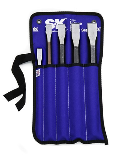 Top Rated SK HAND TOOL, LLC 6065 Chisel Set, 5 Piece Long Flat Chisel Set