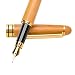 Handcrafted Bamboo Fountain Pen Writing Set in Luxury Case with Quilted Needles Bag, Calligraphy Pen Fine Nib Gift Set For Men from Mooker