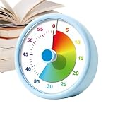 Timer visivo - Orologio con conto alla rovescia da 10,3 cm, strumento da scrivania silenzioso, Time Tracker con display a scollatura chiara | Timer di produttività per aula, studio, ufficio