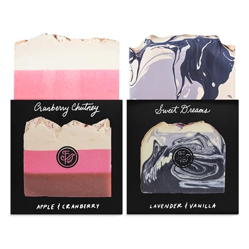 FinchBerry Year of Soap Set - Natural Shea and Coconut Oil, Rich Scents and Lush Lather, Ideal Gift Box for Everyday Comfort and Self-Care - 12 Handmade Bars, 4.5 oz Each