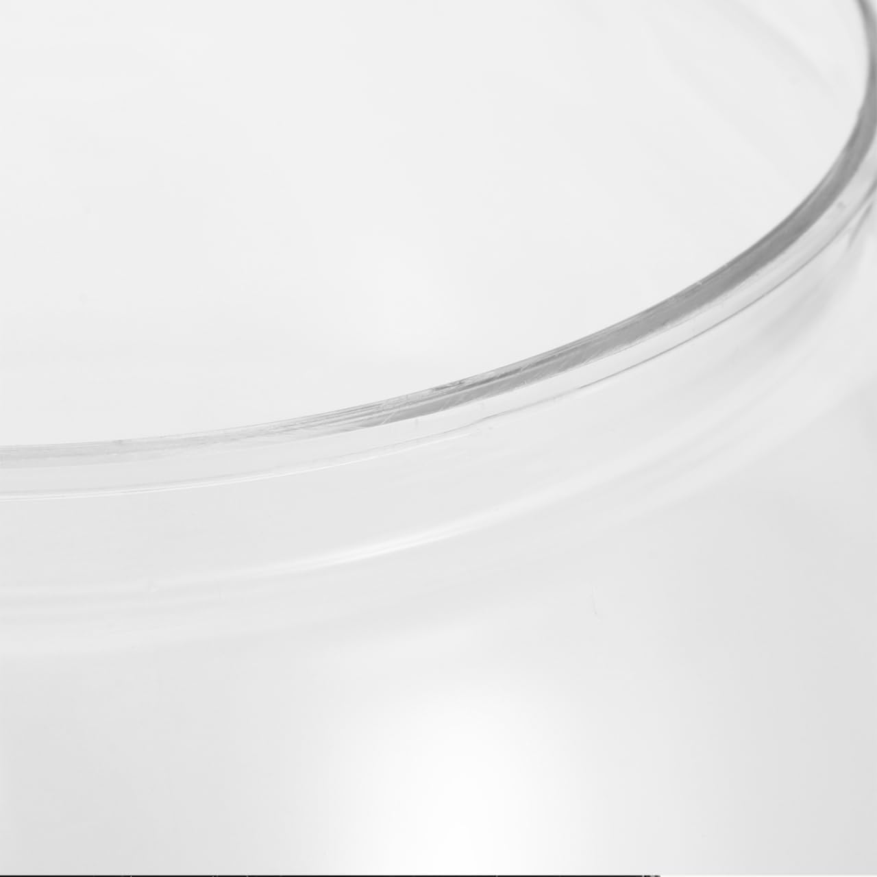 Angoily Clear Plastic Fish Bowl Micro Landscape Container for Goldfish Desktop Tabletop Fish Tank for Fish Tank Decor and Ornaments Living Tank Bowl Accessories for Office