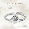 YFN Saint Augustine Bracelet Sterling Silver Religious Protector Bracelet St Augustine Jewelry Gift for Women Men #3