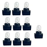 winterrock 20PCS Car Instrument Cluster Bulbs, T5 17 57 86 Halogen Instrument Cluster Bulbs Kit, 12V Single-filament Dash Light for Car Interior, Auto Indicator Bulb Universal for Cars (White)