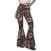 Hdjxbdhsv Ethnic Paisley Floral Yoga Pants for Women High Waisted Bootcut Yoga Leggings Stretchy Casual Workout Pants Fashion Soft Suitable for Gym Exercise Travel Everyday