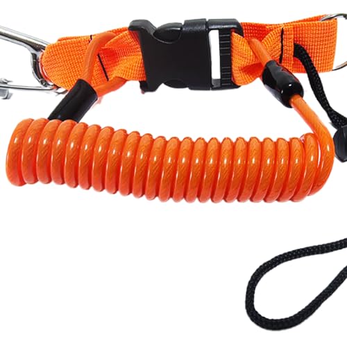 Correa submarina retráctil anti-pérdida para accesorios de buceo y kayak 6
